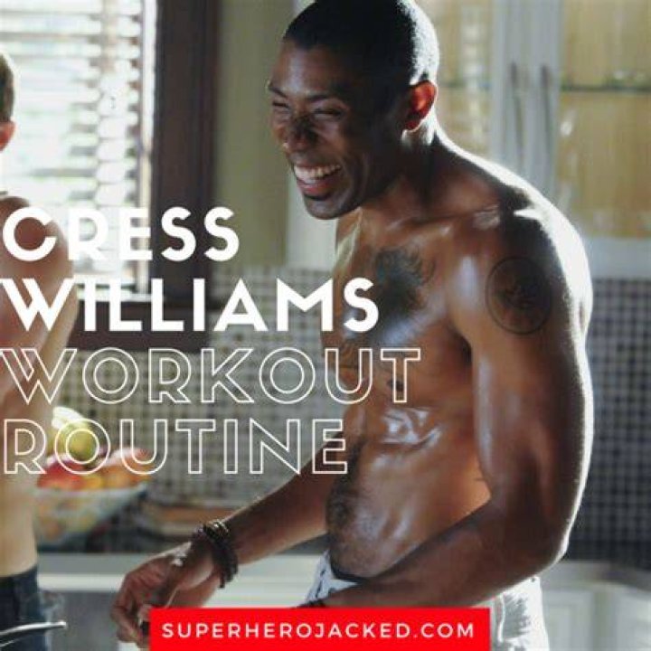 Cress Williams enjoying his workout time in June 2017