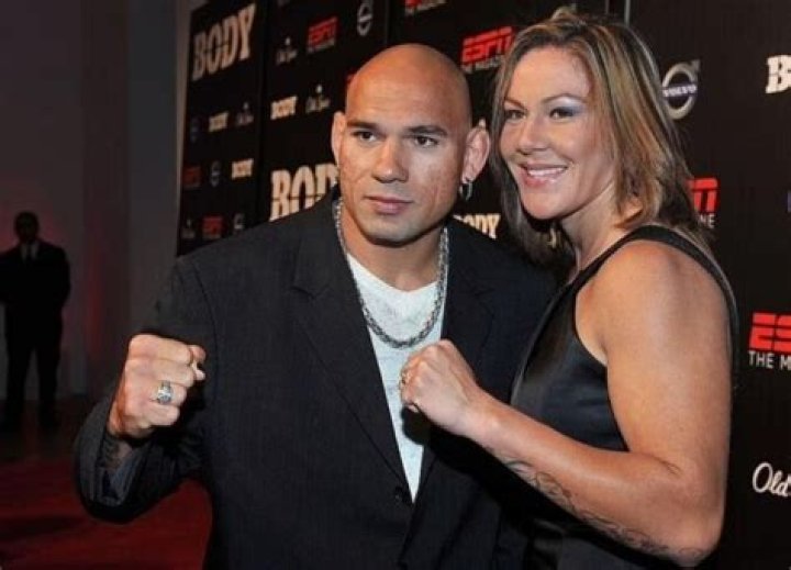 Cris Cyborg with her husband Ray Elbe as seen in November 2019