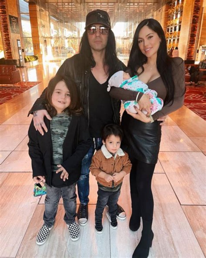 Criss Angel with his family as seen in July 2019