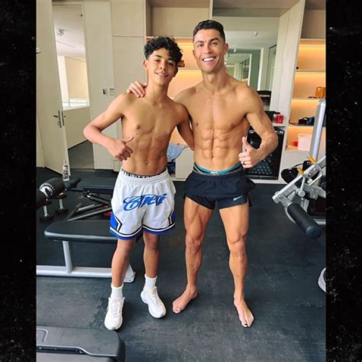 Cristiano Ronaldo Jr. as seen on vacation in December 2021
