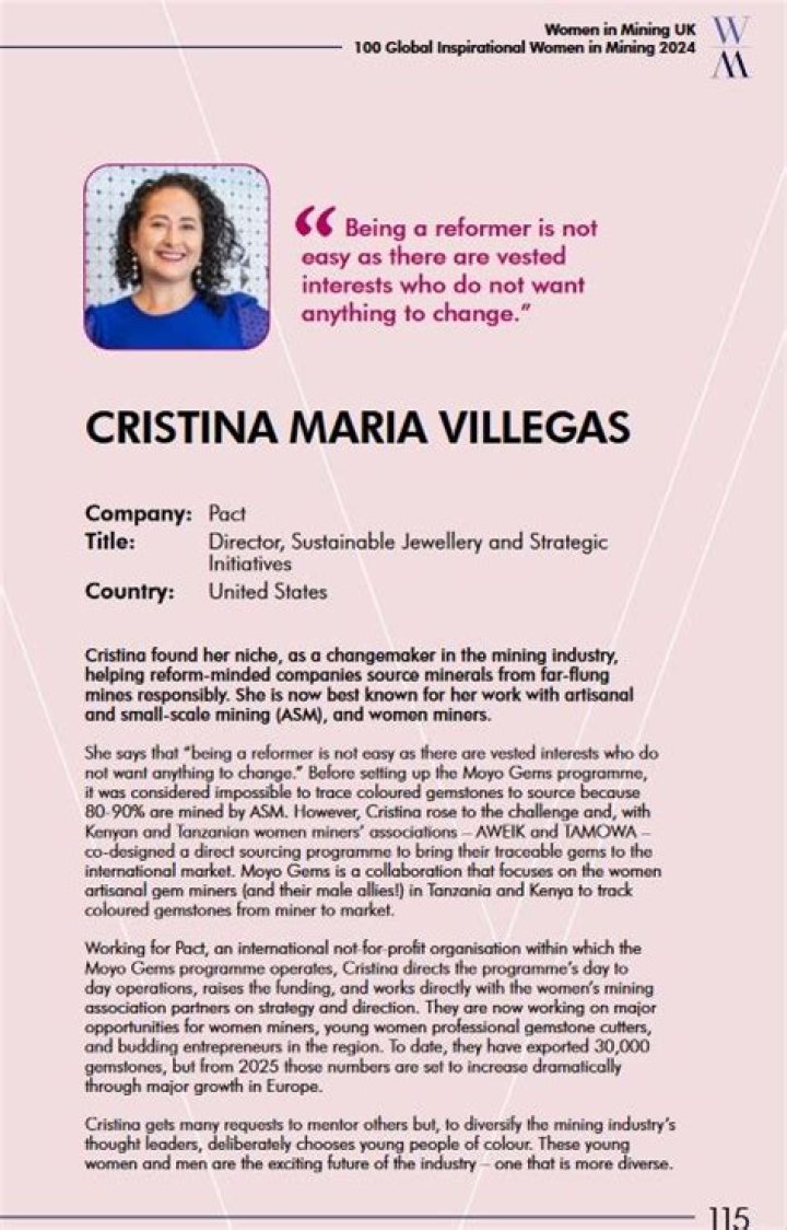 Cristina Villegas as seen in April 2020