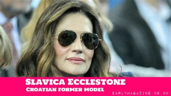 Croatian model Slavica Ecclestone