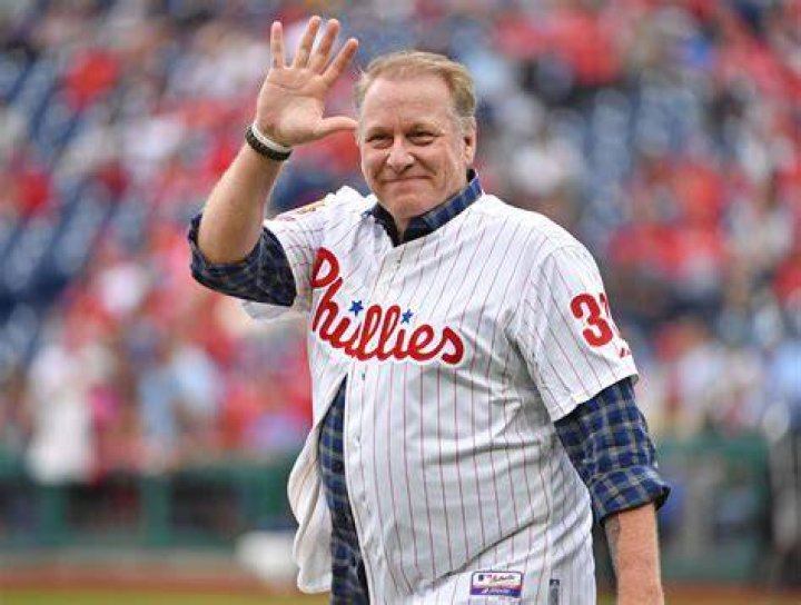 Curt Schilling as seen with the Red Sox before a World Series game on October 25, 2007