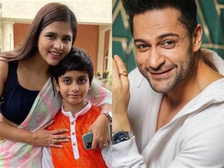 Dalljiet Kaur and her son as seen in an Instagram post in January 2021
