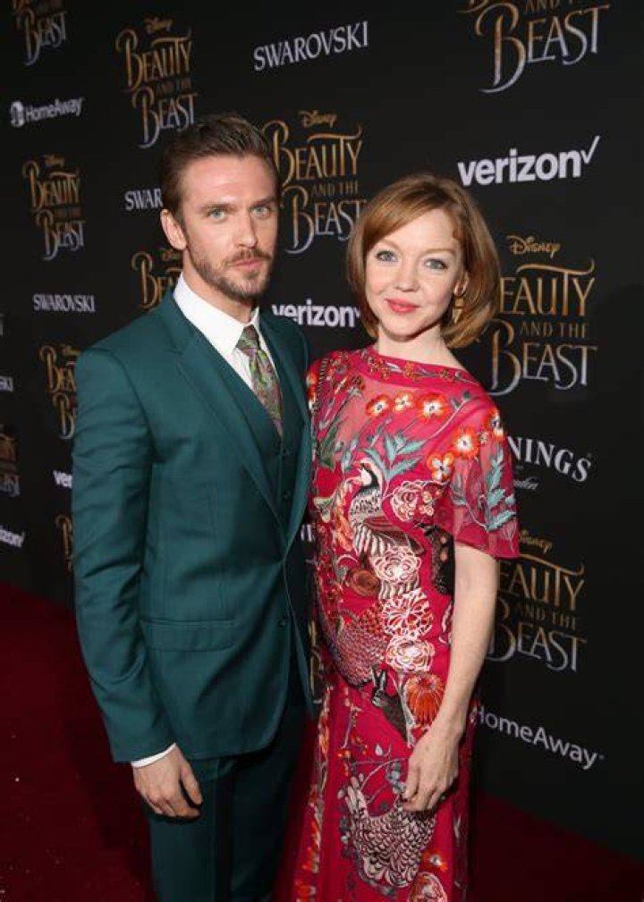 Dan Stevens with wife Susie Hariet for the New York screening of Beauty and the Beast in March 2017