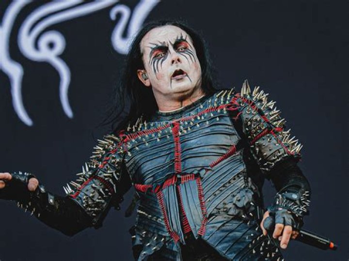 Dani Filth at Rockcock Music Festival in July 2008