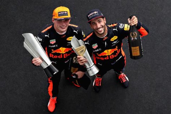 Daniel Ricciardo and Max Verstappen, as seen in an Instagram Post in December 2019