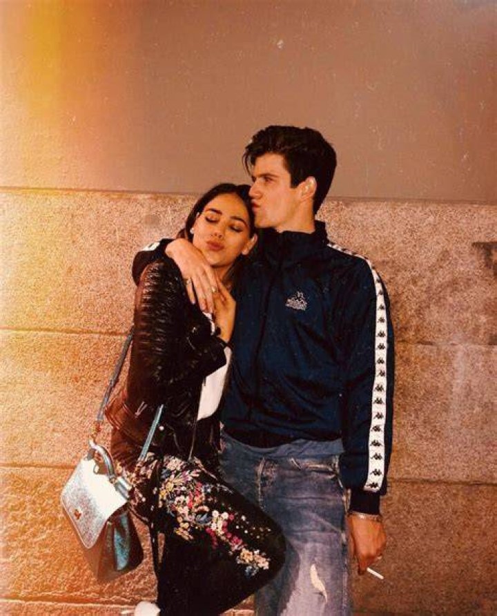 Danna Paola and Miguel Bernardeau during an interview in September 2018