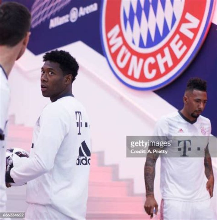 David Alaba before a Bundesliga match between Bayern Munich and VfL Wolfsburg on February 27, 2016 in Wolfsburg, Germany