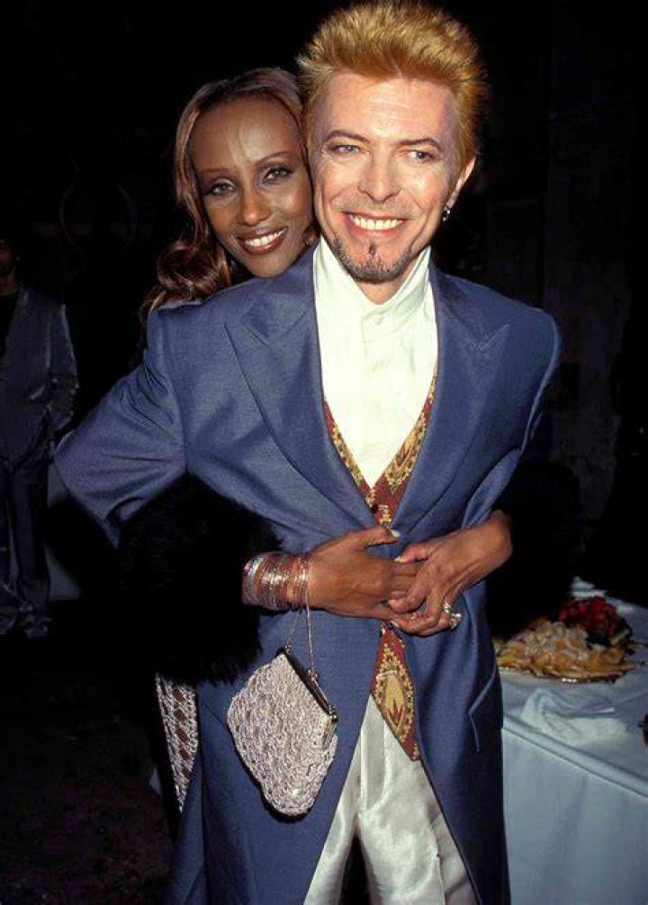 David Bowie with Iman at the 2009 premiere of the movie Moon at Tribeca Film Festival