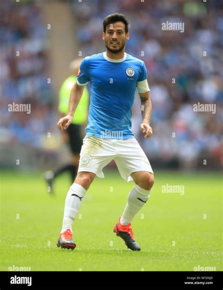 David Silva during a match between Manchester City and Leicester City on December 29, 2015 in Leicester, England
