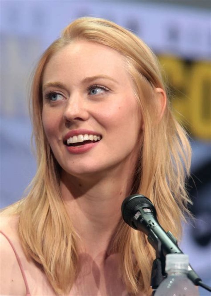 Deborah Ann Woll speaking at the 2017 San Diego Comic-Con
