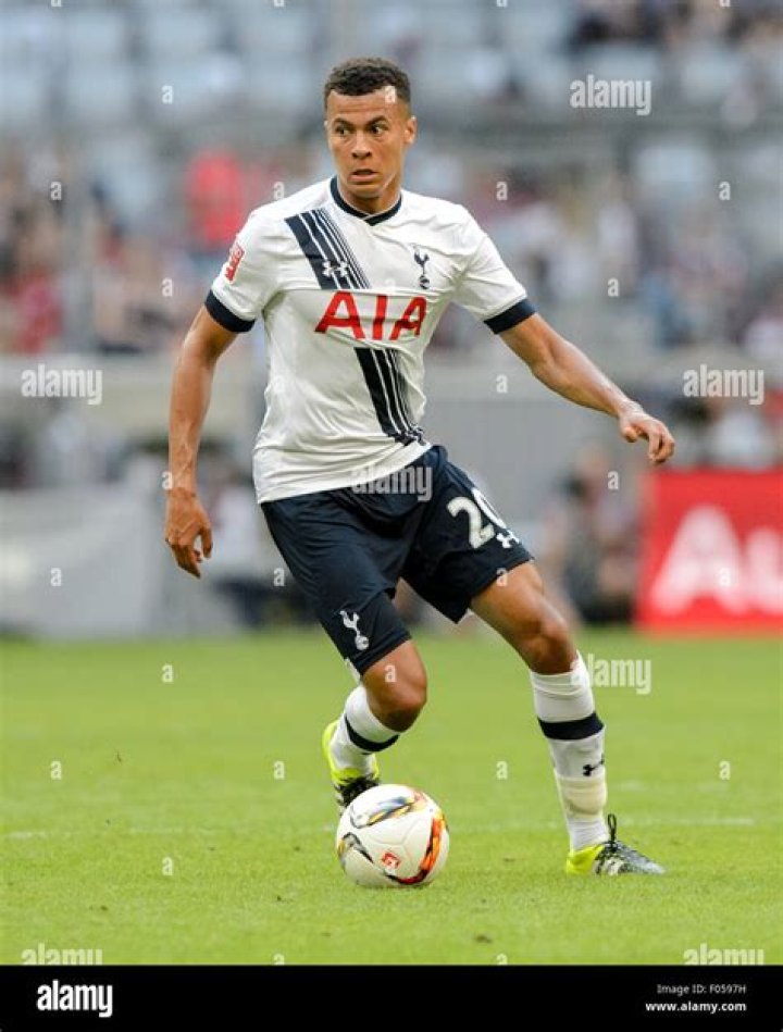 Dele Alli in action during a match between CSKA Moscow and Tottenham in September 2016