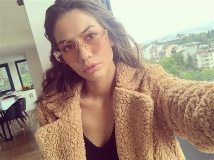 Demet &Ouml;zdemir as seen while taking a selfie in July 2019
