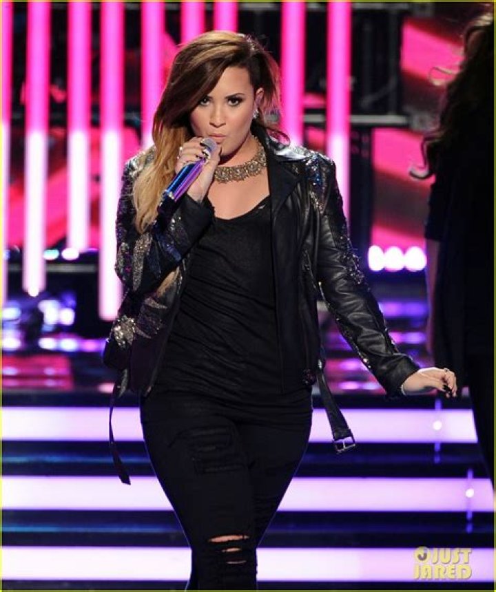 Demi Lovato during American Idol in March 2016