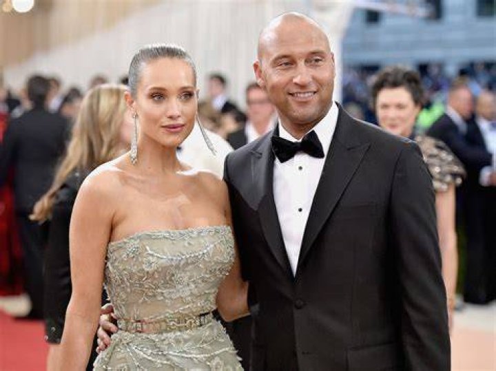 Derek Jeter and his wife Hannah Davis in 2016