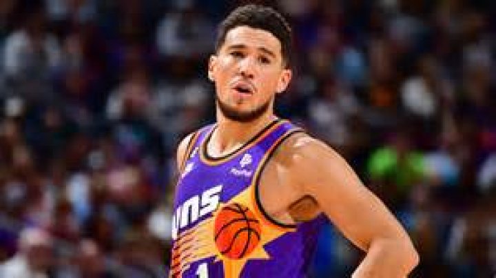Devin Booker as seen in February 2019