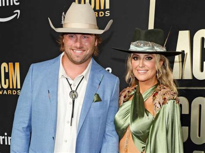 Devlin Hodges and Lainey Wilson, as seen in May 2023