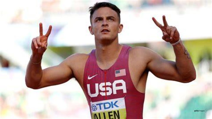 Devon Allen as seen in a picture that was taken in July 2021