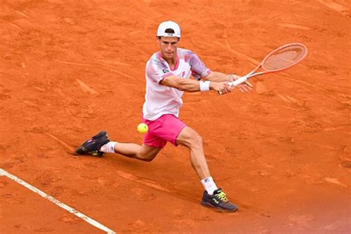 Diego Schwartzman during a match as seen in August 2013