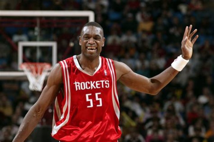 Dikembe Mutombo as seen in a picture that was taken while playing with the w_Houston Rockets on December 10, 2006