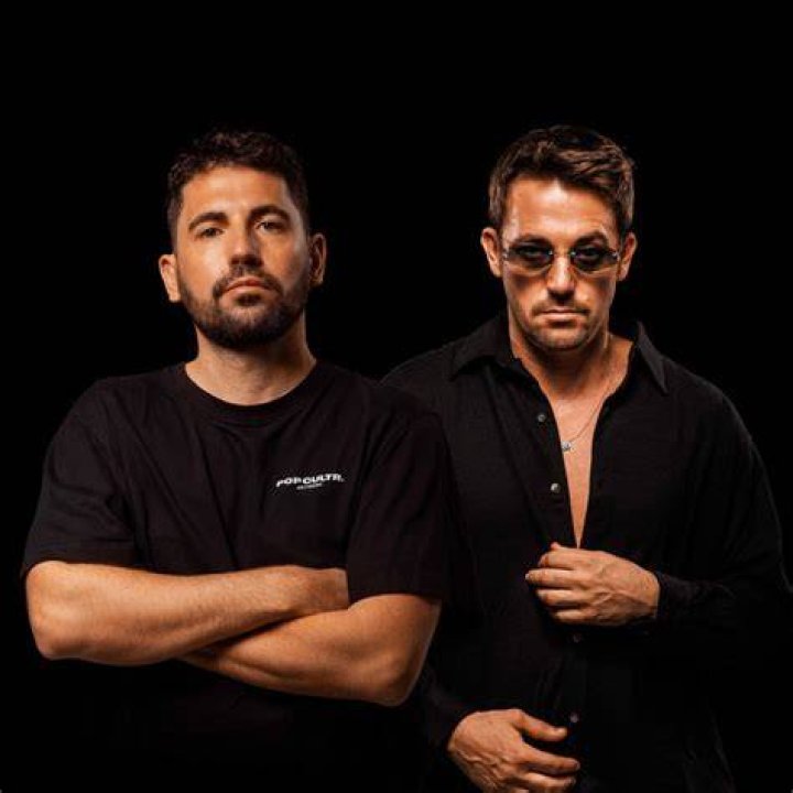 Dimitri Vegas as seen while posing with his wife, Anouk Matton