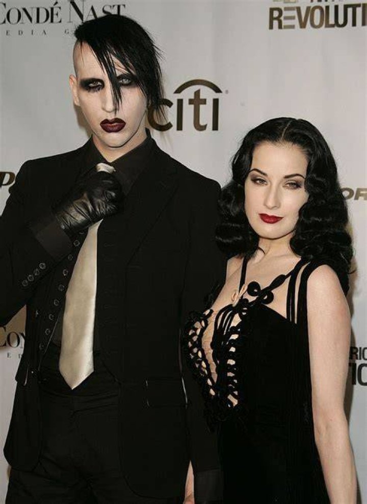 Dita Von Teese and Marilyn Manson