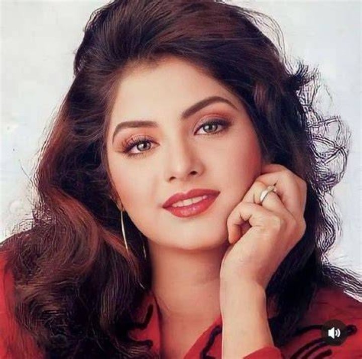 Divya Bharti as seen in a close up picture