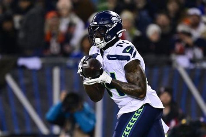 DK Metcalf during a NFL game in November 2019