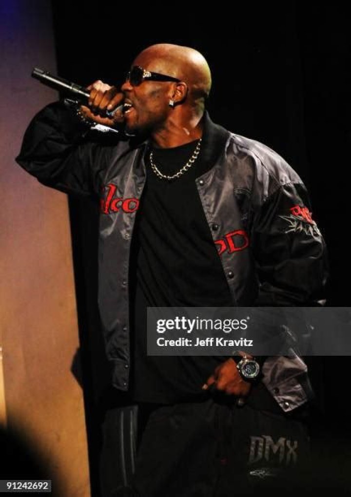 DMX performing onstage at The Dean Collection X BACARDI Untameable House Party in December 2015