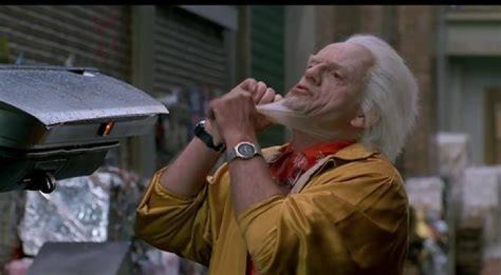Doc Brown with his cat as seen in November 2019