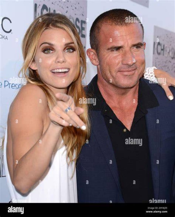 Dominic and AnnaLynne McCord posing together in 2020