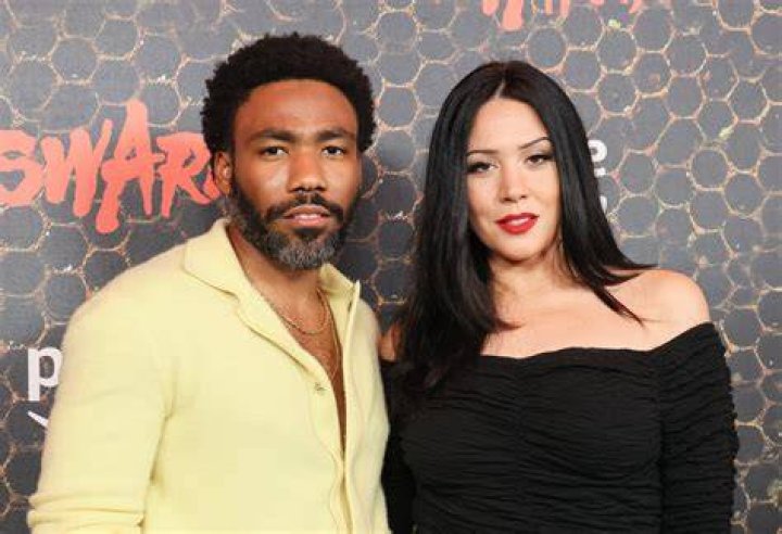 Donald Glover and girlfriend Rebecca with their baby out for a stroll in New York City in May 2016