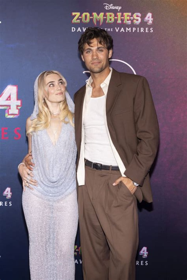 Drake Rodger and Meg Donnelly pictured at an event in May 2022