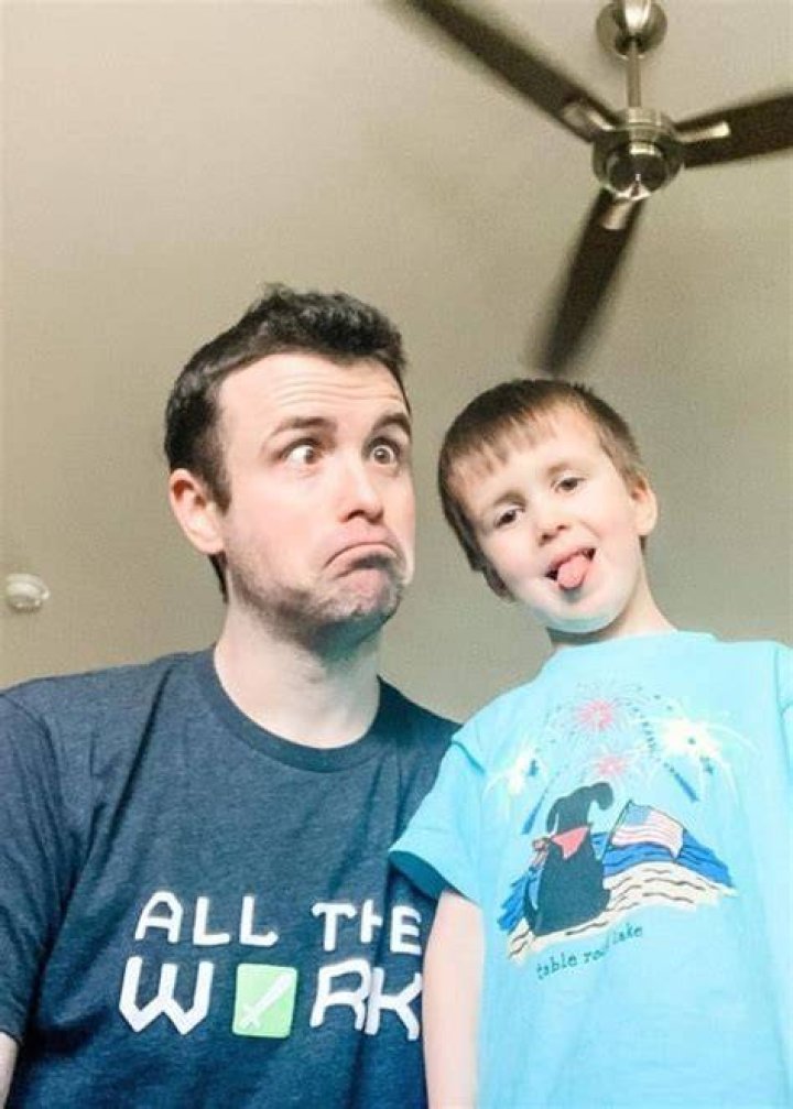 DrLupo and his son Charlie as seen in a picture that was taken in June 2020