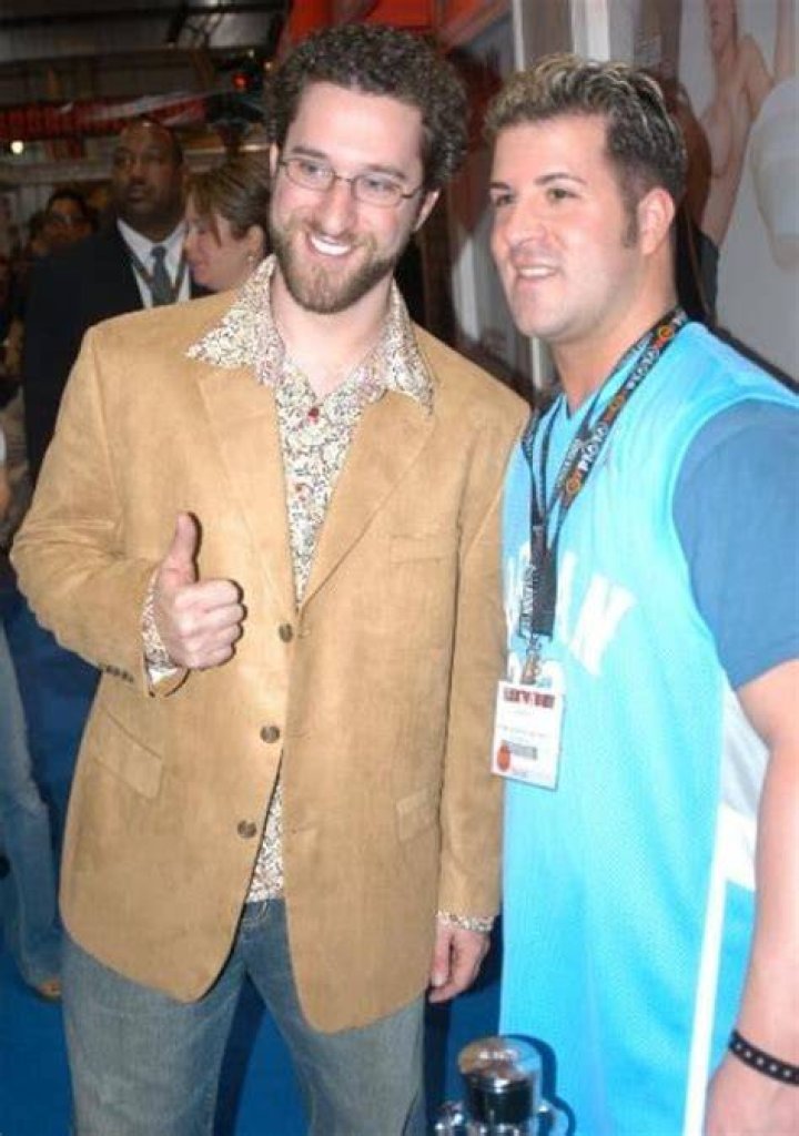 Dustin Diamond as seen while smiling in a picture at the Chiller Theatre Expo in Parsippany, Morris County, New Jersey, United States in October 2012