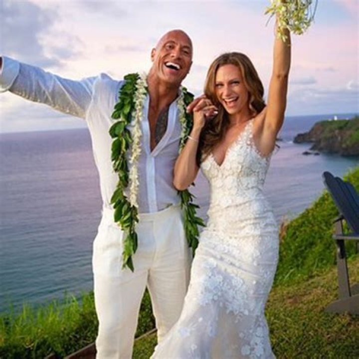 Dwayne Johnson and Lauren Hashian