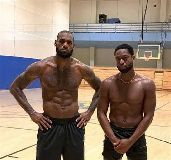 Dwyane Wade shirtless body