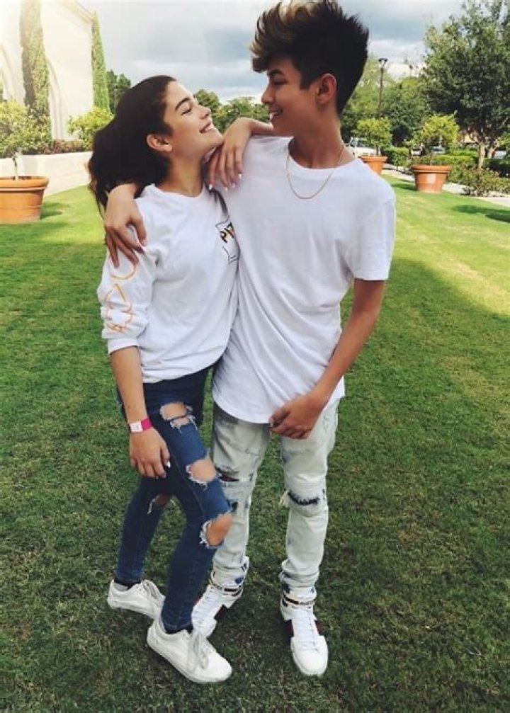 Dylan Conrique posing with Sebastian Moy in September 2018