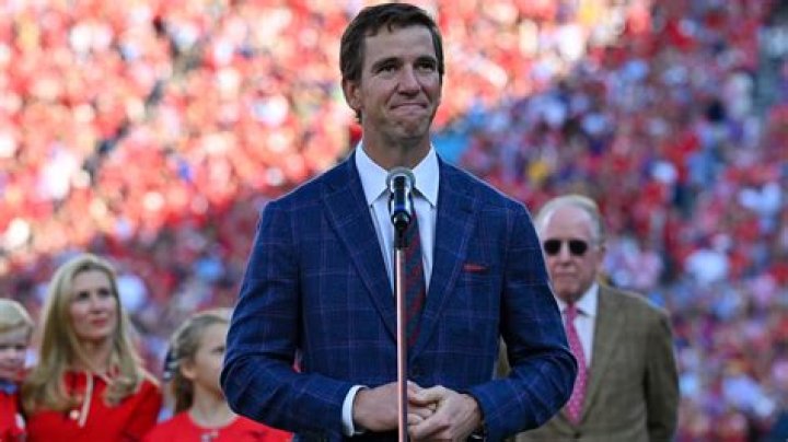 Eli Manning at the Bleacher Report's 'Bleacher Ball' from The Mezzanine in February 2016