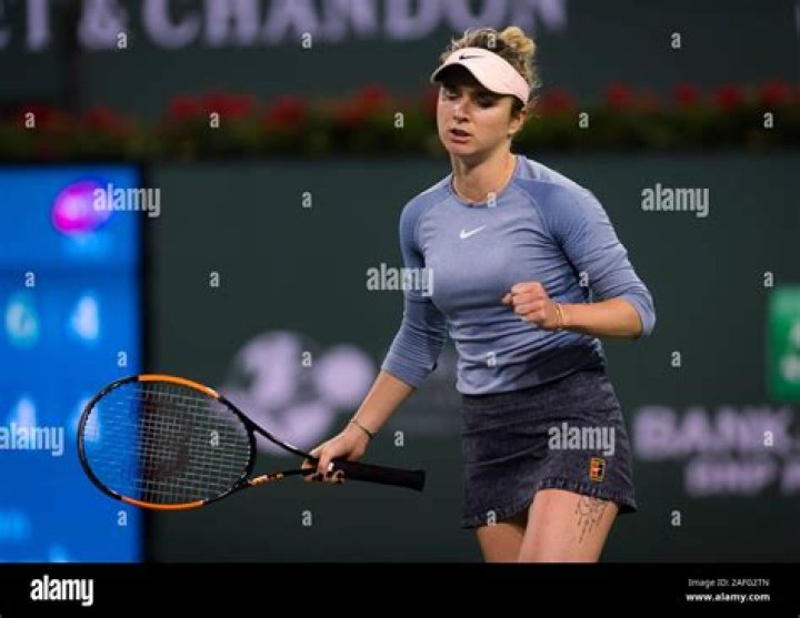 Elina Svitolina during BNP Paribas Open in March 2017