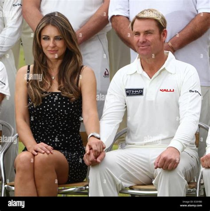 Elizabeth Hurley and Shane Warne