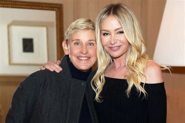 Ellen DeGeneres with wife Portia de Rossi attends the 26th Annual GLAAD Media Awards at The Beverly Hilton Hotel on March 21, 2015 in Beverly Hills, California