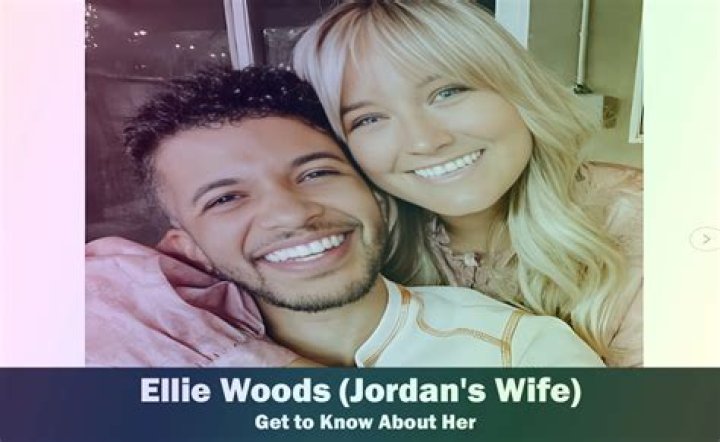 Ellie Woods and her husband actor Jordan Fisher in a picture that was taken in December 2020