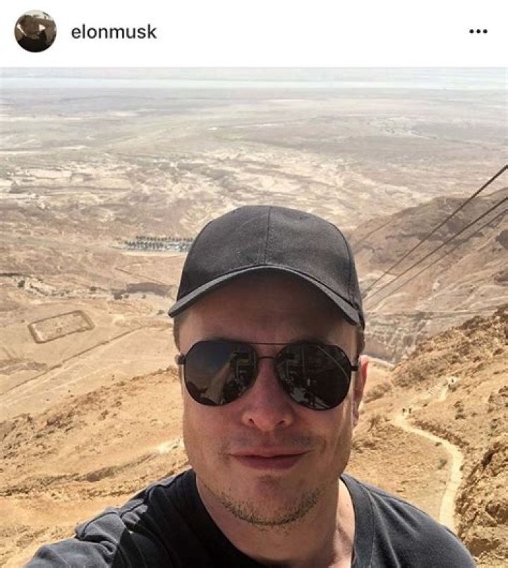 Elon Musk in an Instagram selfie as seen in April 2017