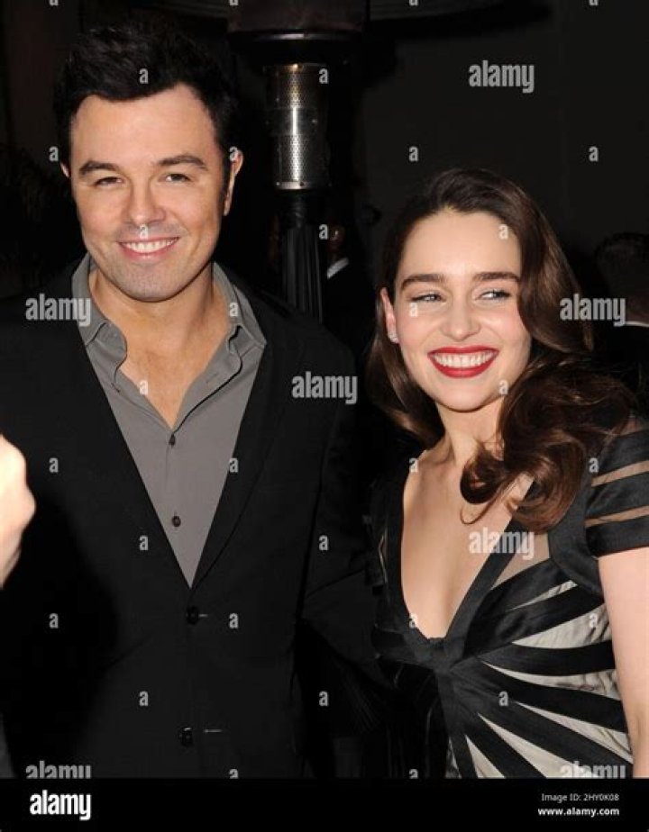 Emilia Clarke with Seth Macfarlane
