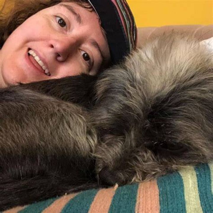 Emily Heller and her dog Alan as seen in selfie that was taken in December 2020