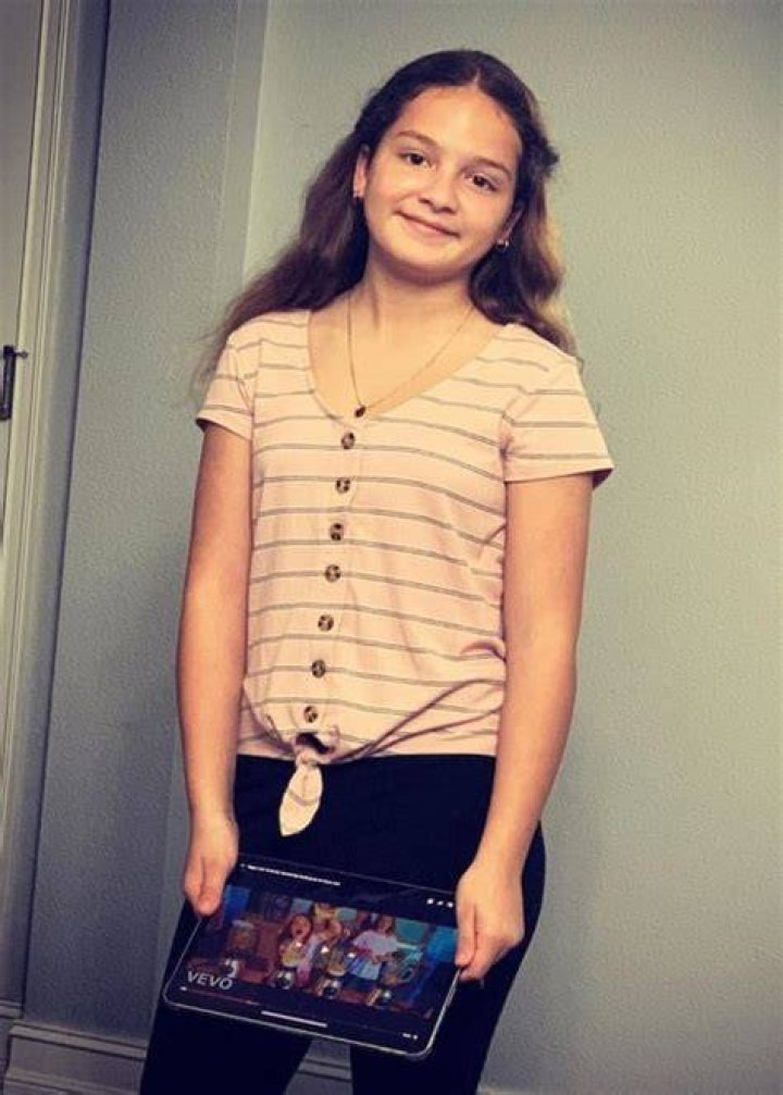 Emily Sister Forever as seen in a picture taken with her dog Chanel in March 2020