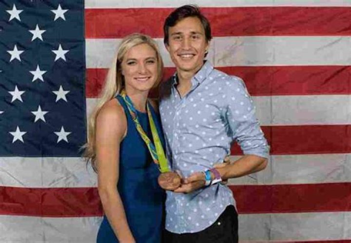 Emma Coburn and Joe Bosshard, as seen in January 2021