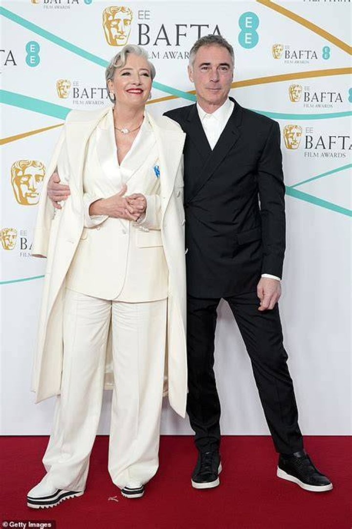 Emma Thompson with her husband Greg, adopted son Tindy and daughter Gaia at the 2014 BAFTA Awards in London
